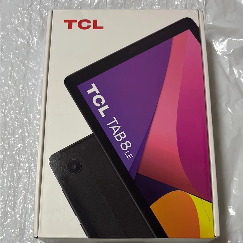 TCL Black Tablet with Vibrant Display and Sleek Design